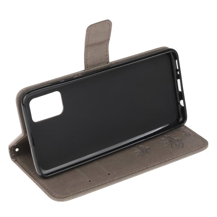 OEM - Butterfly Plånboksfodral Samsung Galaxy A02s - Grå