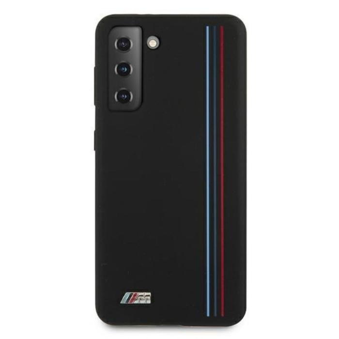 BMW - BMW Silicone Stripes M Collection Skal Galaxy S21 Plus 5G - Svart