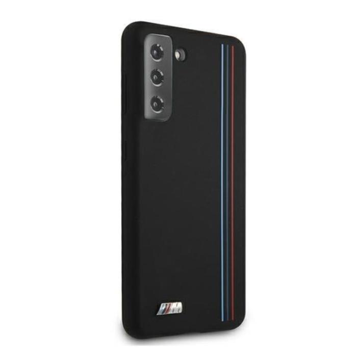 BMW - BMW Silicone Stripes M Collection Skal Galaxy S21 Plus 5G - Svart