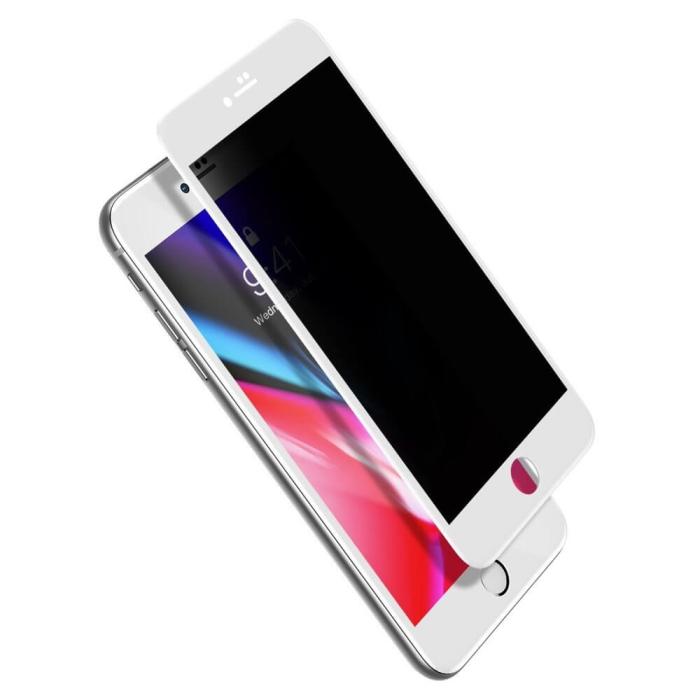 UTGATT4 - Baseus 0.23mm Böjd Härdat glas iPhone 8 Plus/7 Plus Vit