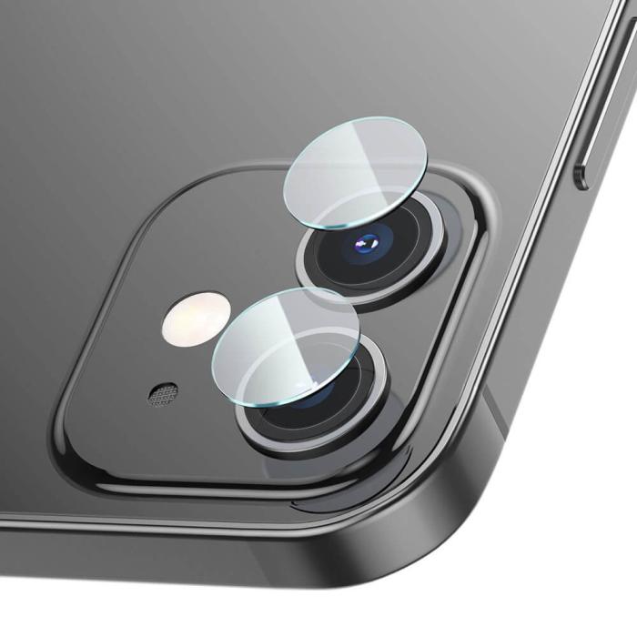 BASEUS - Baseus 0,25 mm Kamera iPhone 12 mini transparent