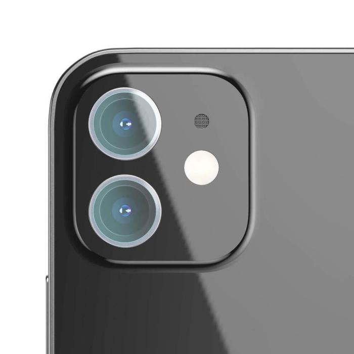 BASEUS - Baseus 0,25 mm Kamera iPhone 12 mini transparent