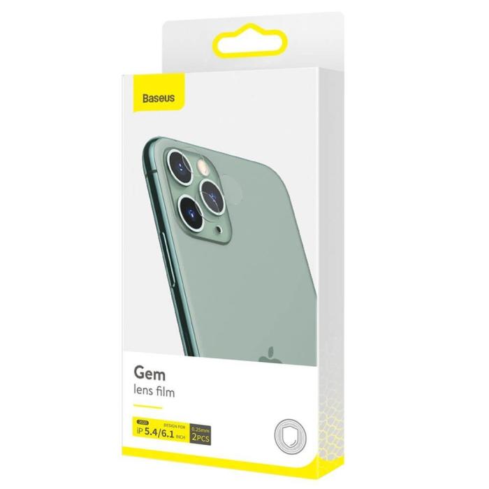 BASEUS - Baseus 0,25 mm Kamera iPhone 12 mini transparent