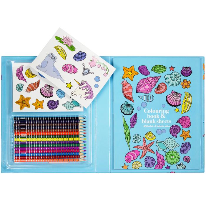 UTGATT5 - SENSE Målarbox med pennor och stickers