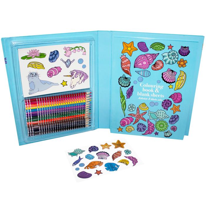 UTGATT5 - SENSE Målarbox med pennor och stickers
