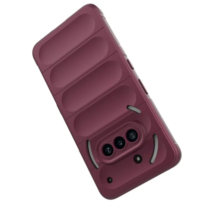 A-One Brand - Nothing Phone (3a) Mobilskal MagSafe Rugged TPU - Wine Röd