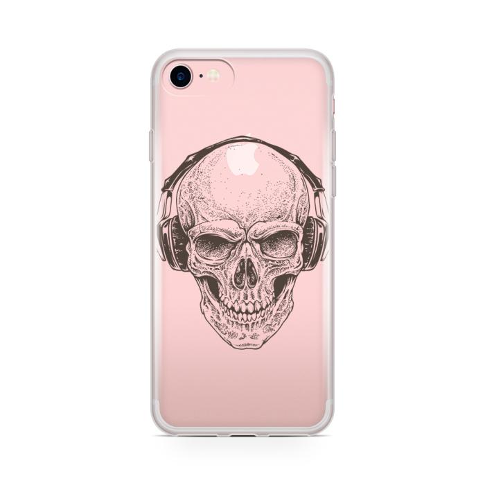 UTGATT5 - Skal till Apple iPhone 7 - Skull with Headphones