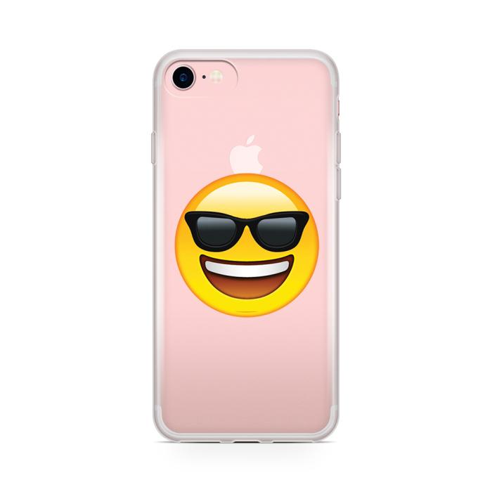 UTGATT5 - Skal till Apple iPhone 7 - Emoji Sun Glasses