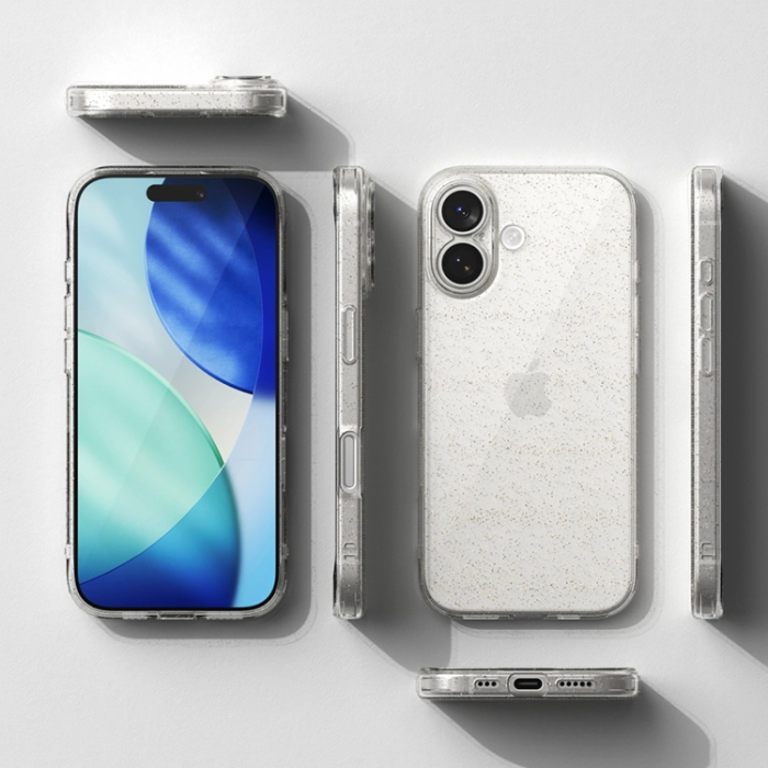 Ringke - Ringke iPhone 17 Mobilskal - Glitter Clear