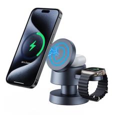 OEM - MagSafe Trådlös Laddare iPhone, Apple Watch, Airpods - X6 - Svart