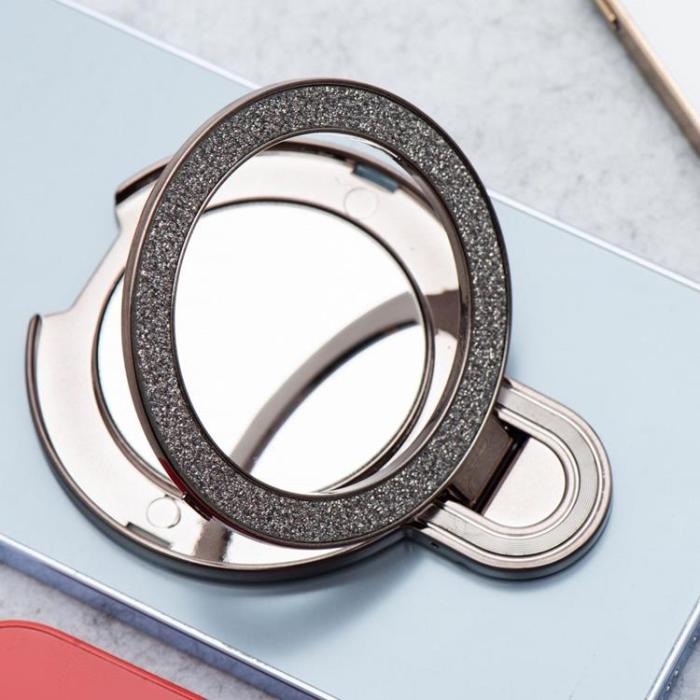 A-One Brand - Mobilställ CIRCLE MIRROR Stick-on - Svart