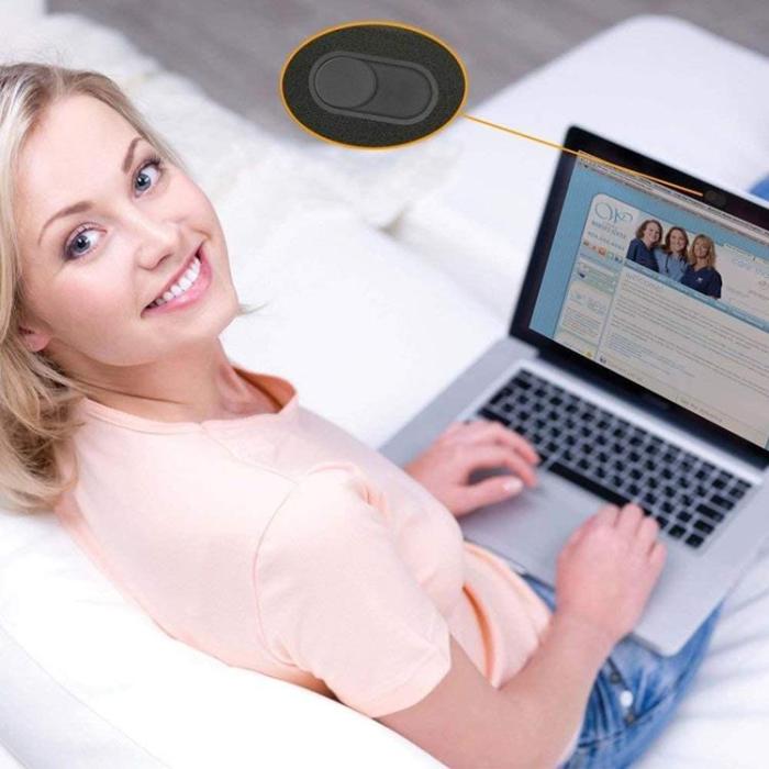 Tech-Protect - [3-Pack] Tech-Protect Sliding Webcam Cover Fit Plus - Svart
