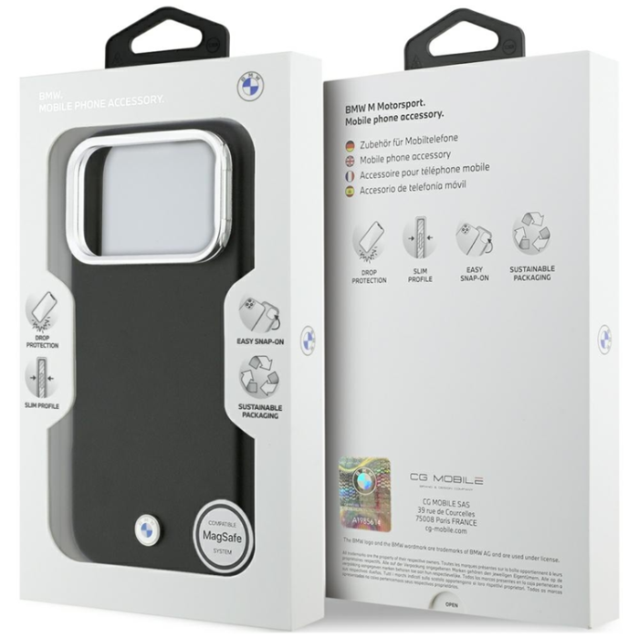 BMW - BMW Mobilskal För iPhone 17 Pro MagSafe M Sign Metal Logo