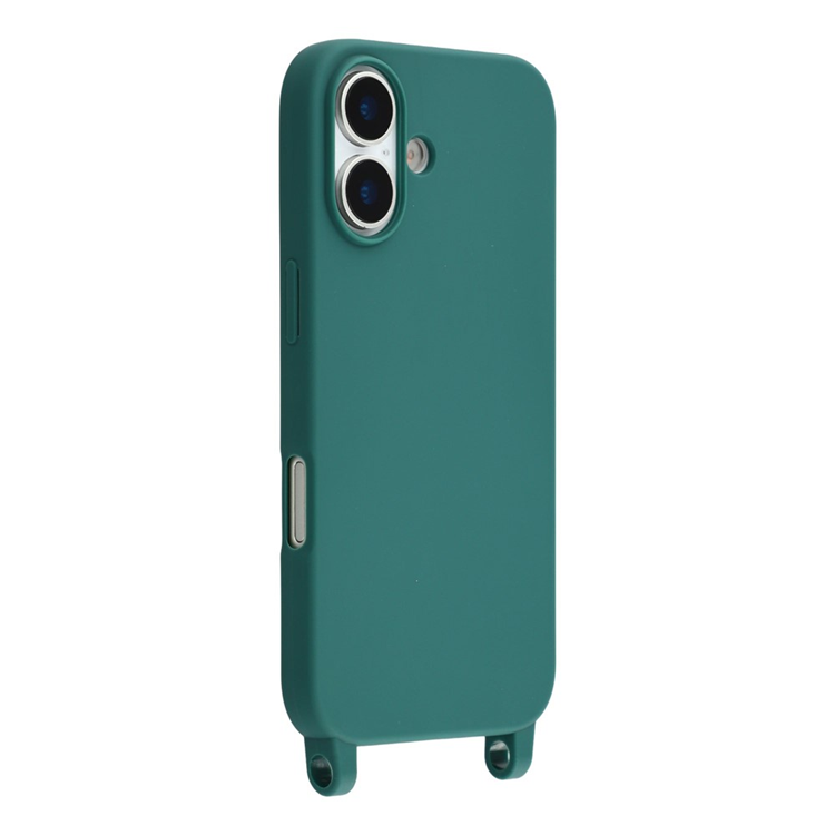 iPhone 17 Mobilskal TPU med Hål för Rem - Grön | 2353 | AlltMobil