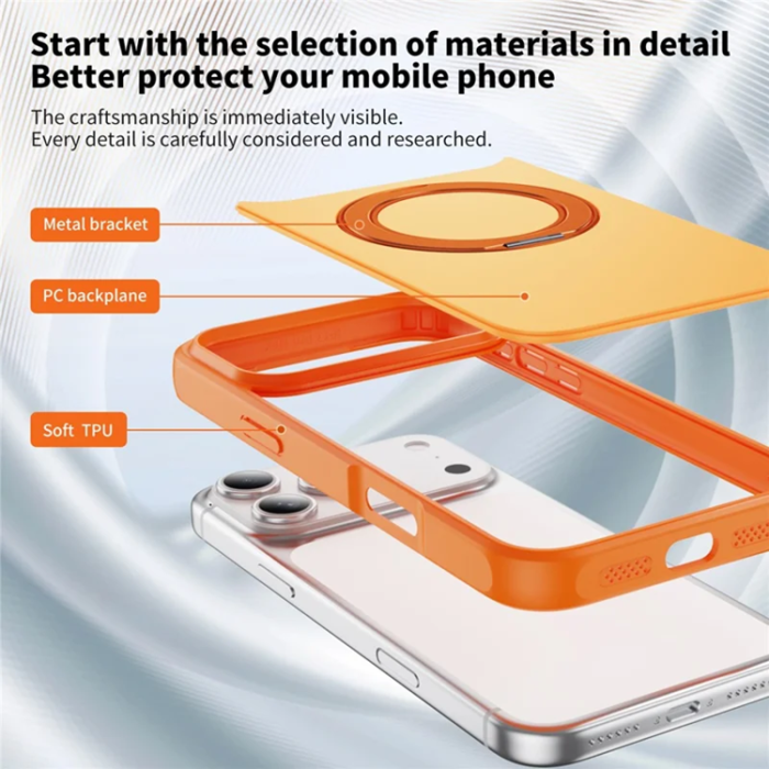 A-One Brand - iPhone 17 Pro Mobilskal Anti Drop Kickstand