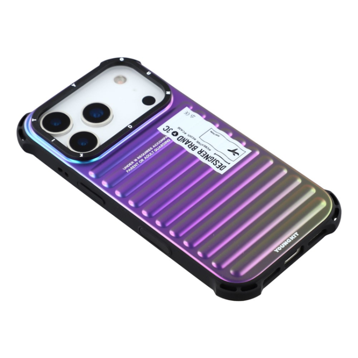 YOUNGKIT - YOUNGKIT iPhone 17 Pro Max Mobilskal Suitcase Style - Flerfärgad