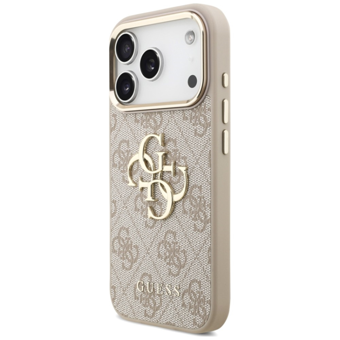 Guess - Guess Mobilskal för iPhone 18 Pro/17 Pro med Rem Metal Trims Logo