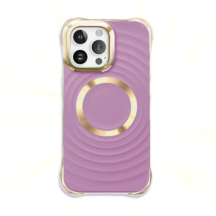OEM - iPhone 12/12 Pro Mobilskal Magsafe Circle Glam - Lila