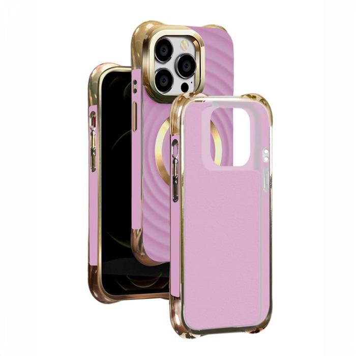 OEM - iPhone 12/12 Pro Mobilskal Magsafe Circle Glam - Lila