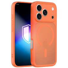 3MK - 3mk Mobilskal F&ouml;r iPhone 17 Pro Max Magsafe Misty - Orange