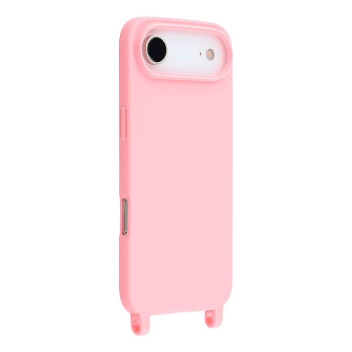 A-One Brand - iPhone 17 Air Mobilskal TPU med Hål för Rem - Rosa