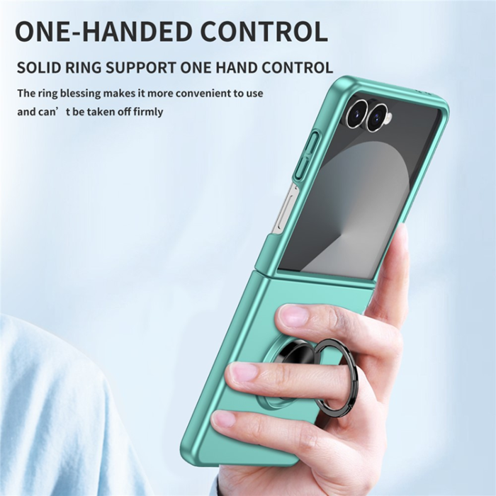 A-One Brand - Galaxy Z Flip 7 Mobilskal Rotatable Ring Kickstand