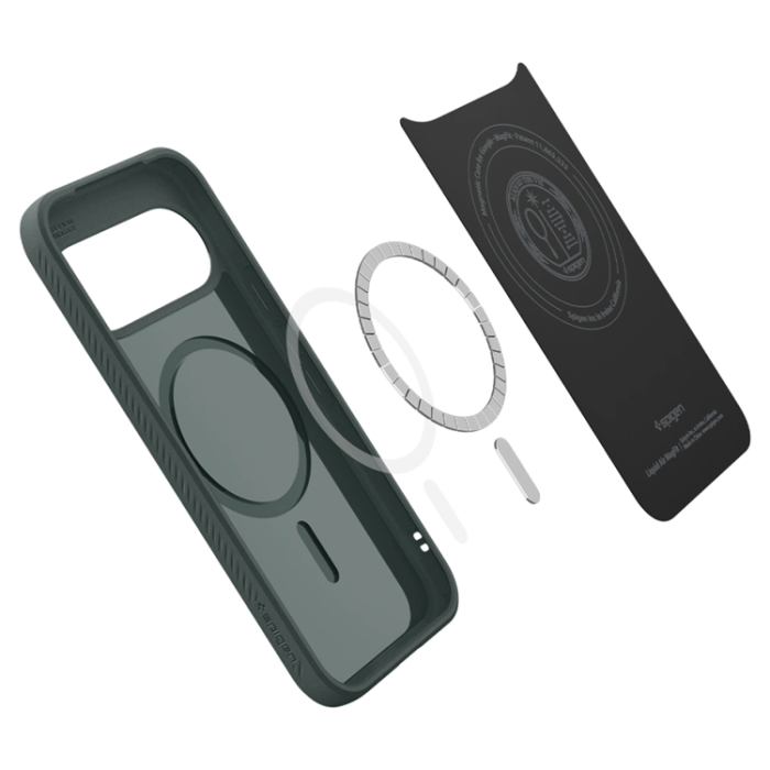 Spigen - Spigen Mobilskal För Google Pixel 11 Magsafe Liquid Air - Abyss Grön