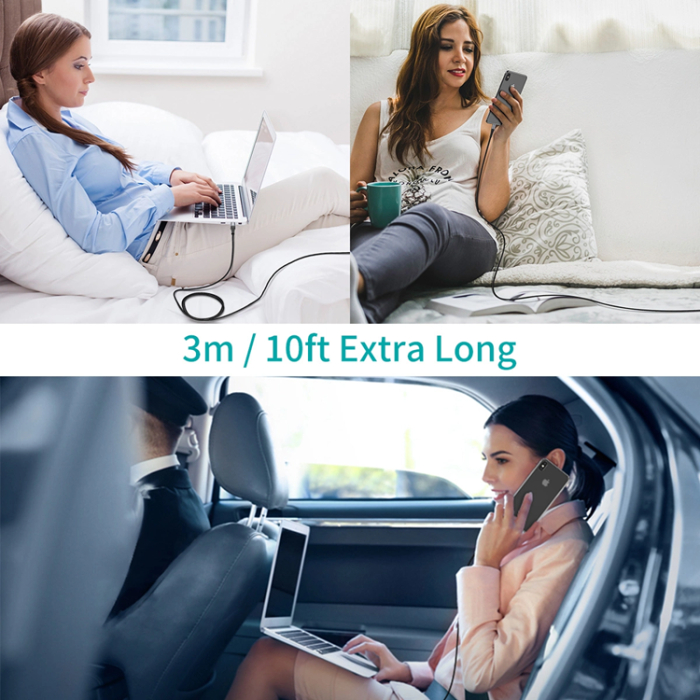 Choetech - Choetech USB-C till Lightning kabel MFi 3m - Svart
