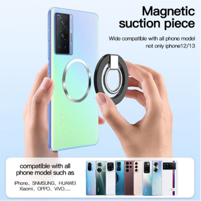 OEM - Magsafe Magnetic Ringhållare Till Mobiltelefon - Vit