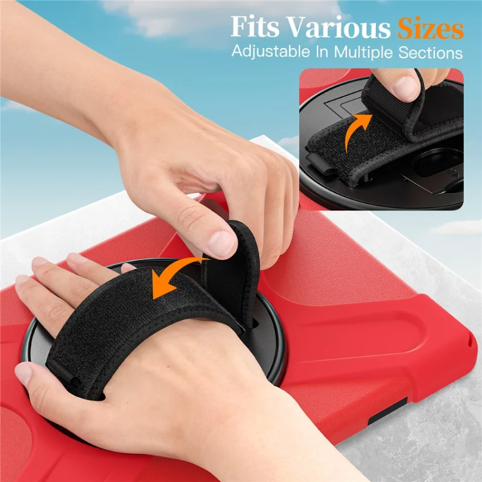 A-One Brand - Galaxy Tab A11 Plus Mobilskal Kickstand Silikon Axelrem