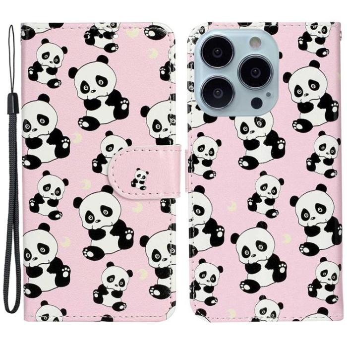 OEM - iPhone 14 Pro Plånboksfodral Folio Flip - Panda