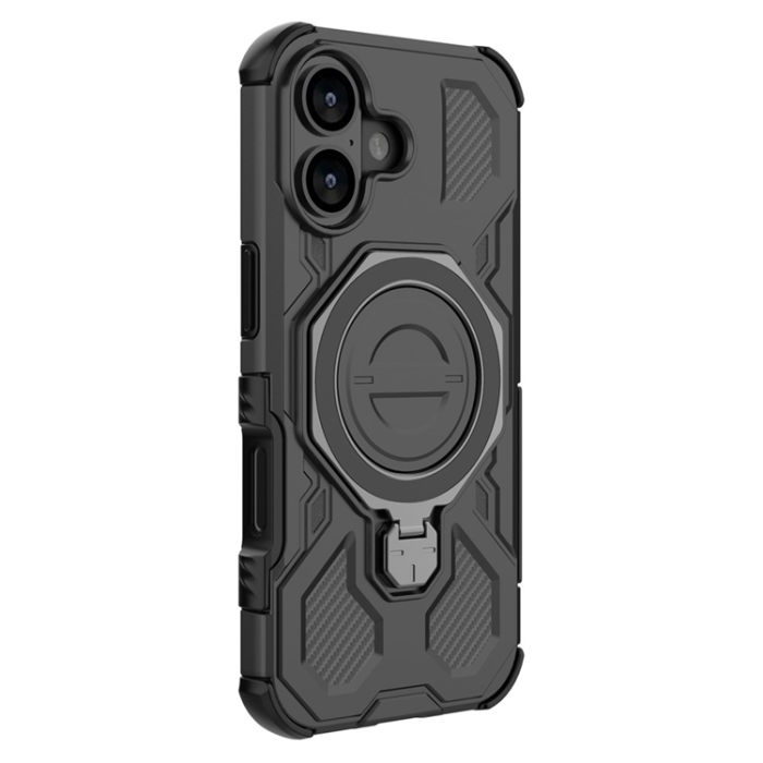 A-One Brand - iPhone 17 Mobilskal Rotating Kickstand - Svart