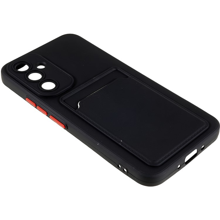 A-One Brand - Galaxy A54 5G Mobilskal Korthållare Soft TPU - Svart