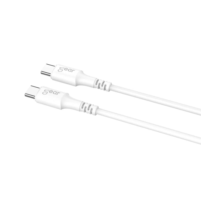 GEAR - Gear USB-C Till USB-C 2.0 0.5m Kabel - Vit