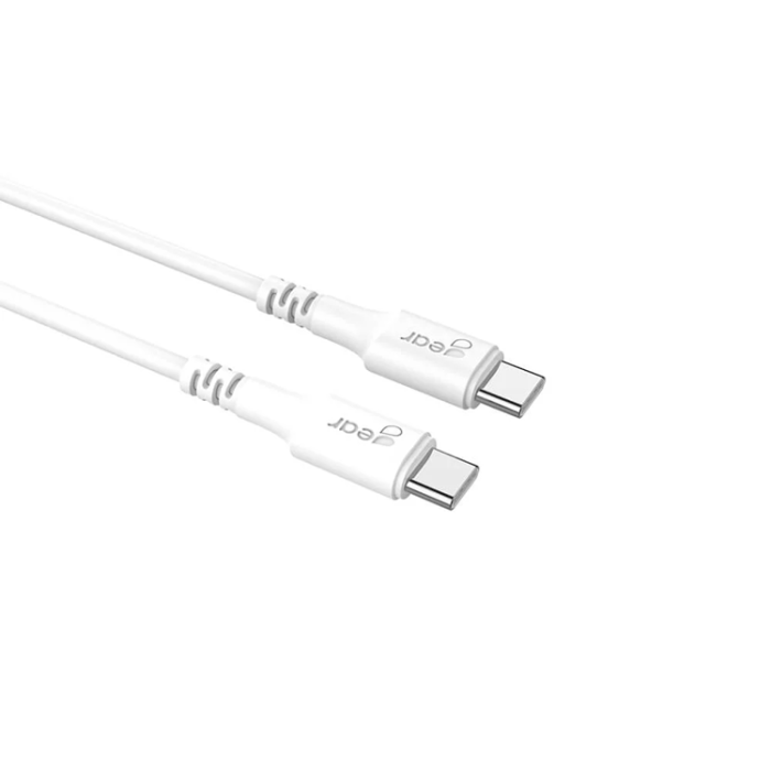 GEAR - Gear USB-C Till USB-C 2.0 0.5m Kabel - Vit