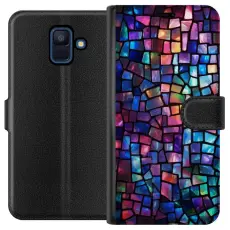 Gustaf - Pl&aring;nboksfodral till Samsung Galaxy A6 (2018) med Disco