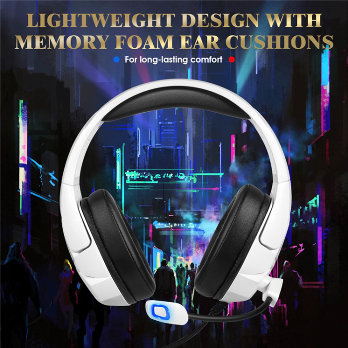 KOTION EACH - KOTION EACH Over-Ear Gaming Trådbundna Hörlurar RGB-ljus G3000