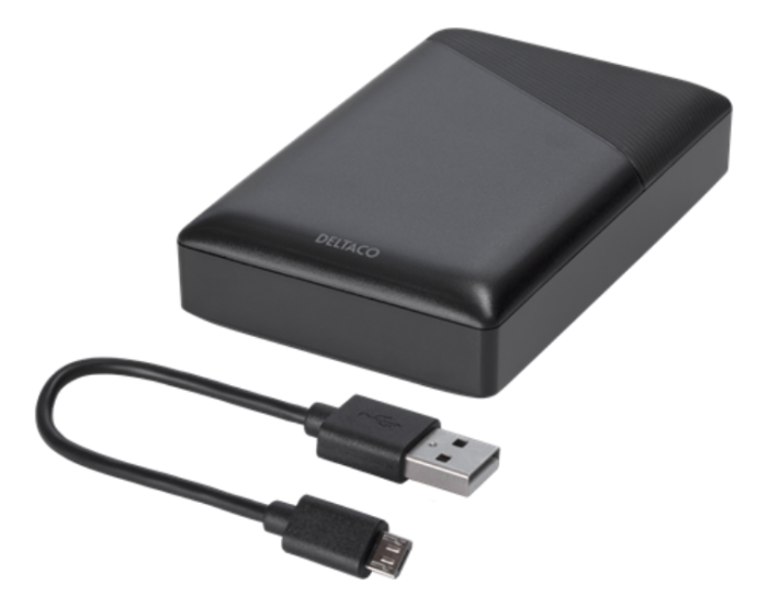 UTGATT1 - DELTACO Powerbank 10000 mAh - Svart