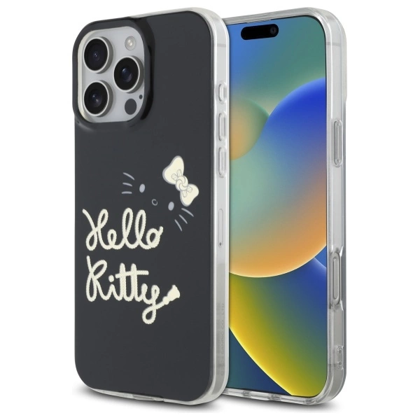 Hello Kitty iPhone 16 Pro Max Mobilskal MagSafe IML Golden Diva - Svart | 2353 | AlltMobil