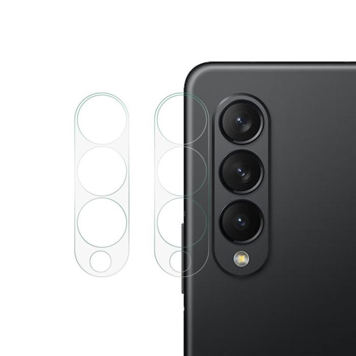 OEM - [2-PACK] Galaxy Z Fold 4 Kameralinsskydd i Härdat glas 3D - Clear