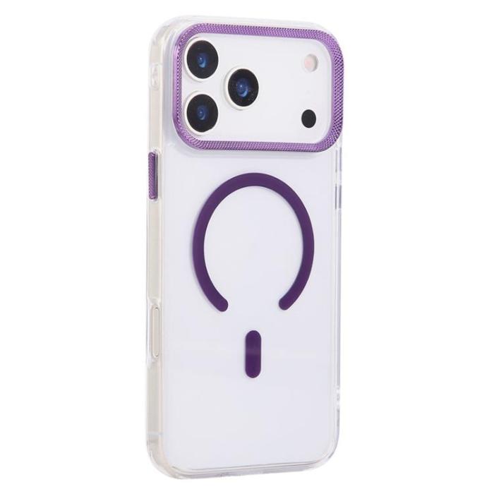 A-One Brand - iPhone 17 Pro Max Mobilskal MagSafe Texture Frame - Lila
