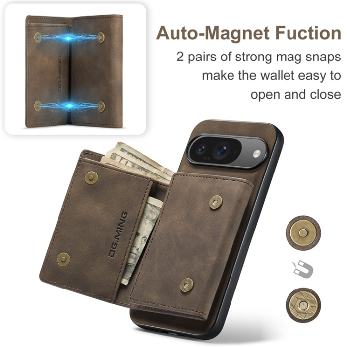 DG.MING - DG.MING Google Pixel 10 Pro/10 Plånboksfodral Detatchable M1