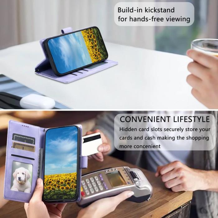 OEM - Samsung Galaxy S26 Plånboksfodral Imprinted Totem Konstläder - Lila