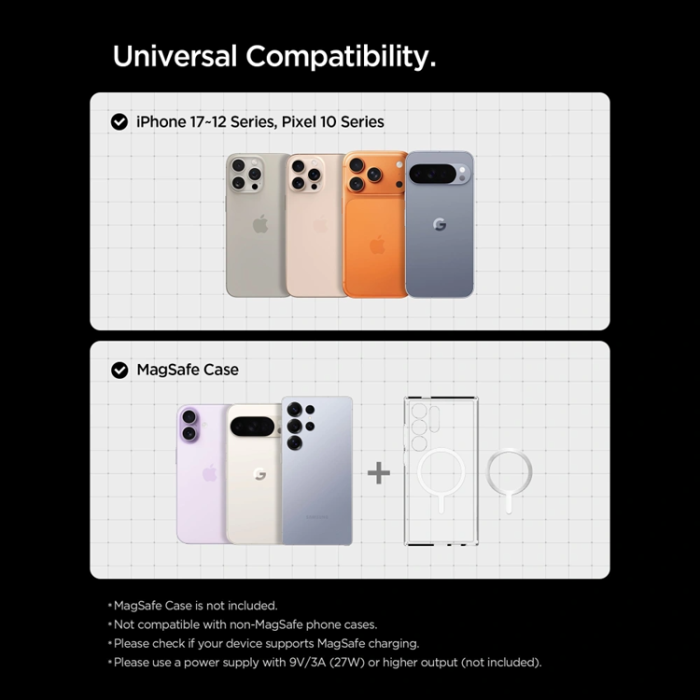 Spigen - Spigen Qi2 MagSafe Bilmontering 15W Trådlös Laddning till Luftventil EV15MAQ