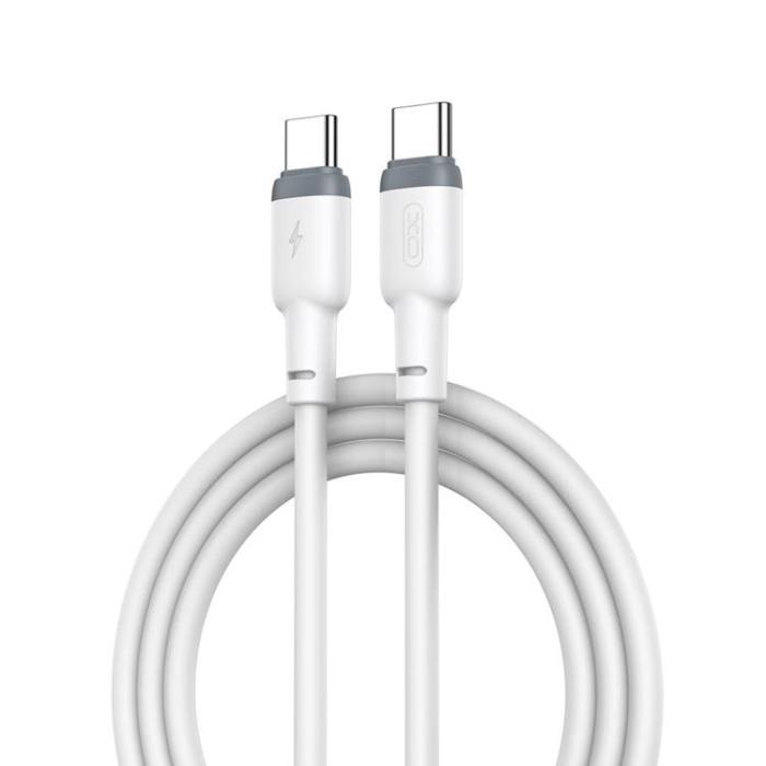 XO - XO USB-C Till USB-C 60W 1m Kabel PD NB208B - Vit