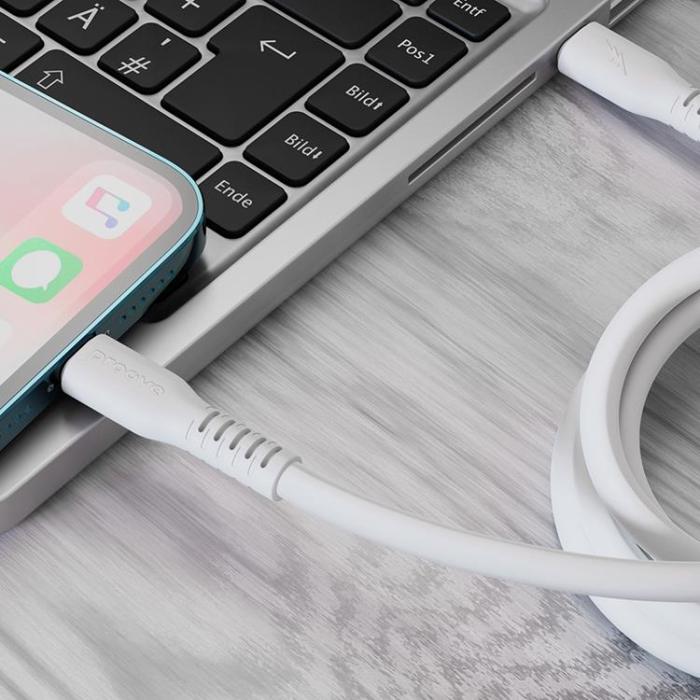 Proove - Proove USB-C - Lightning Kabel 2m Eternal - Vit
