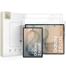 Tech-Protect - Tech-Protect Galaxy Z Fold 8 H&auml;rdat Glas Sk&auml;rmskydd Easy Set 4-i-1