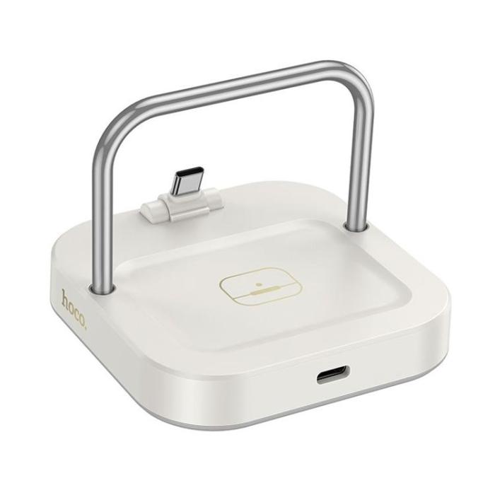 Hoco - Hoco 2in1 Trådlös Laddare 5W PD QC 3A 30W CQ16B - Vit