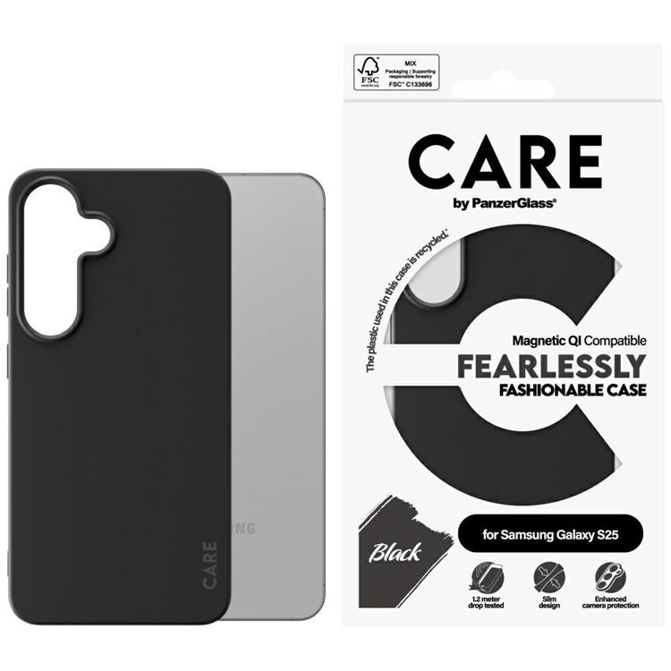 CARE By PanzerGlass Galaxy S25 Mobilskal MagSafe QI Fashion - Svart | 2353 | AlltMobil