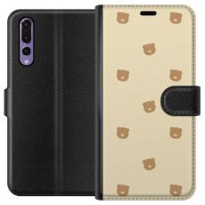 iSecrets - Pl&aring;nboksfodral till Huawei P20 Pro med Bj&ouml;rnm&ouml;nster